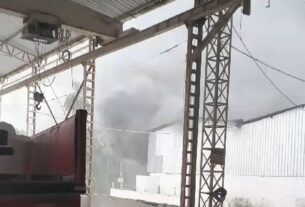 Incêndio em Galpão em Itaoca Pedra