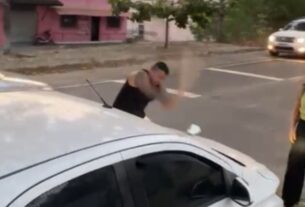 Ataque de fúria-Cachoeiro-Briga de trânsito