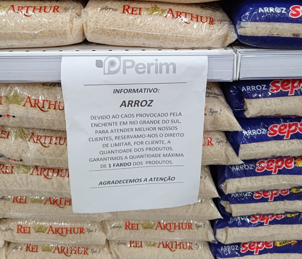 Limite de compra de arroz-Cachoeiro