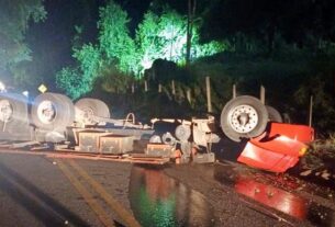 Caminhoneiro morre em acidente na serra de Soturno em Cachoeiro
