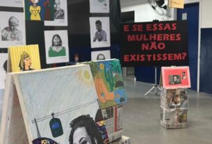 Estudantes homenageiam grandes mulheres em mostra de arte