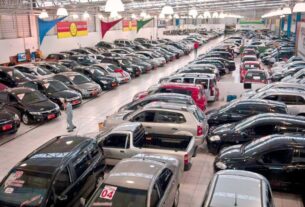 Vendas de carros usados crescem quase 14% em 2025
