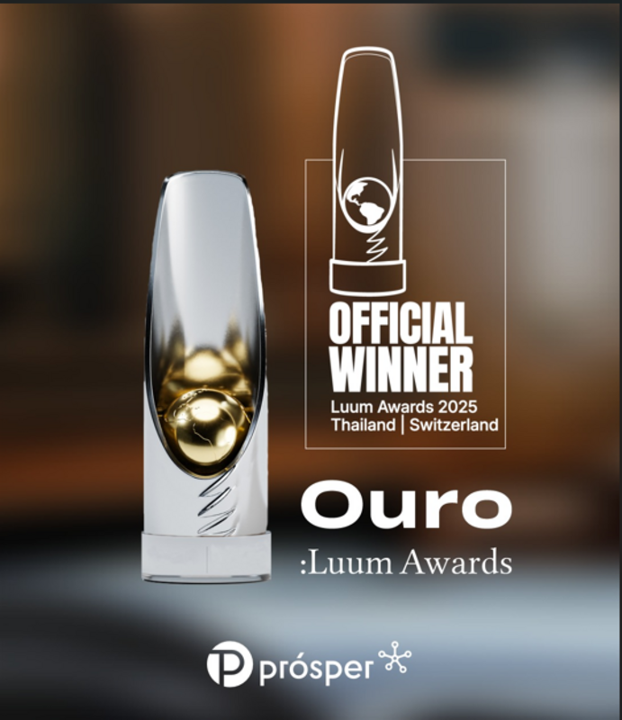 Prósper Comunicação é ouro no prêmio internacional Luum Awar