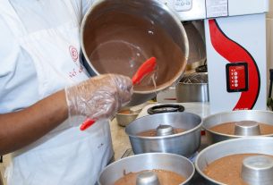 Bolo vulcão da Fábrica de Bolo Vó Alzira volta na Páscoa